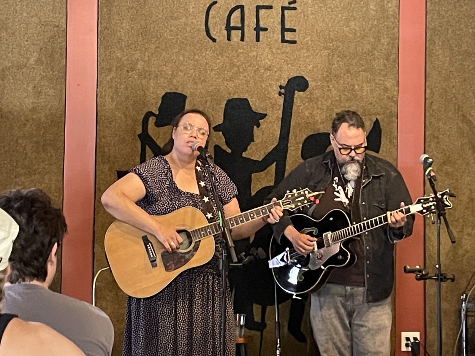 Shiny Shiny Black performing at the Sunday brunch show at Chicory Cafe