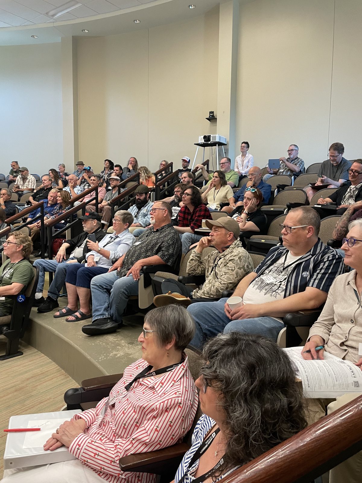The audience gathered for the keynote